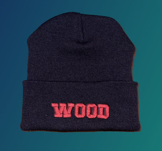 Embroidered 'Wood' Beanie