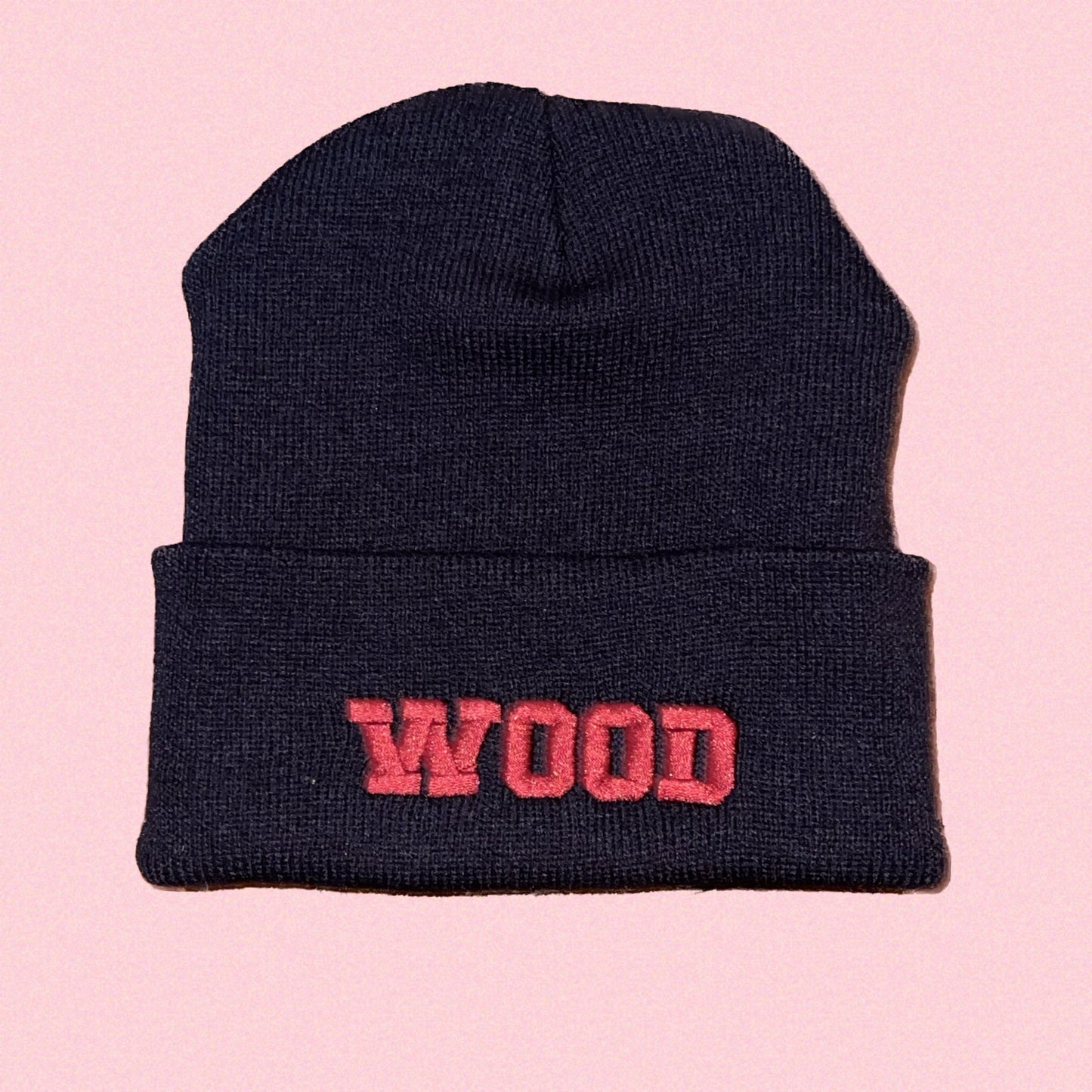 Embroidered 'Wood' Beanie